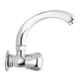 Oleanna Spark Brass Silver Chrome Finish Sink Tap with Swivel Casted Spout