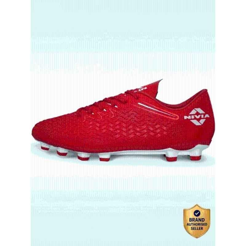 Nivia Nitro Red Football Shoes for Men, Size: 9