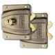 Europa 10 Pin Brass Sliding Wardrobe Furniture Lock with 3 Keys, F387 TW AB