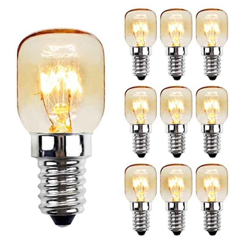Reliable Electrical 15W E14 Incandescent Refrigerator Bulb (Pack of 10)