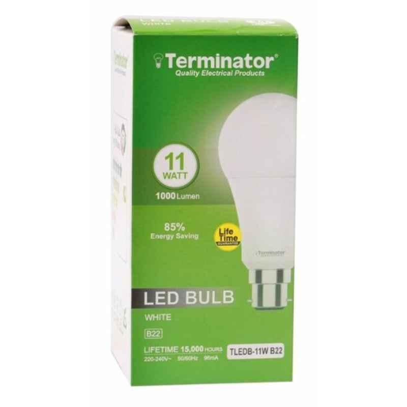 Terminator 220-240V B22 6500K White LED Bulb, TLEDB-11W-B22