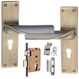 ATOM 200mm Zinc Brass Antique Finish Mortise Door Lock Set, MH-O56-CY-BA-OSK