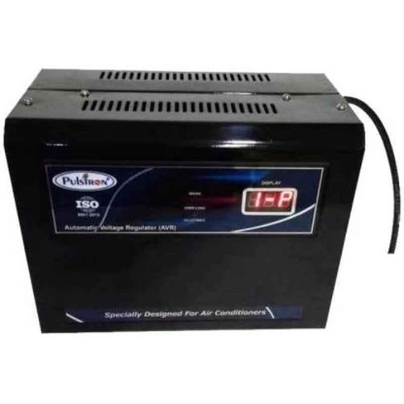 Pulstron PTI-AC4170D 4kVA 170-260V Black Automatic Voltage Stabilizer for 1.5 Ton AC