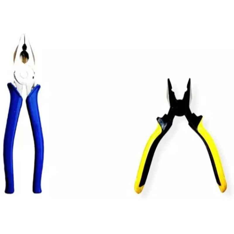 Sky Blue 2 Pcs 7.8 inch Lineman Plier Combo, SBE_PLIER_COMBO_MOD_00243