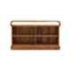 Angel Furniture 105x35x60cm Honey Finish Solid Sheesham Wood Shoe Rack Open Storage Seat, AF-157H