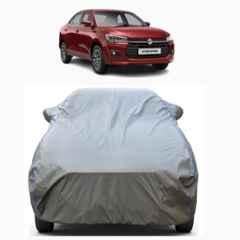 Aarex Auto Polyester Grey 100% Waterproof Car Cover with Mirror Pocket, Triple Stitched Elastic, Anti Dust, Heat Resistant & UV Proof for Maruti Suzuki Dzire All Models (2012-2025), DZ-Grey