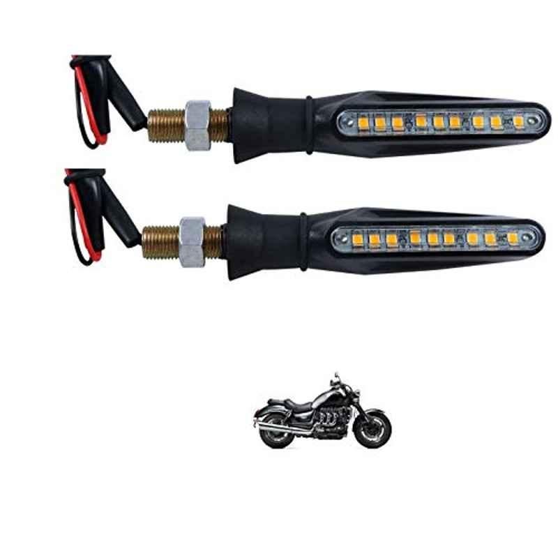 Kozdiko 4 Pcs Plastic Front & Rear Side Sleek Yellow Bike Indicator Set for Triumph Rocket III Roadster