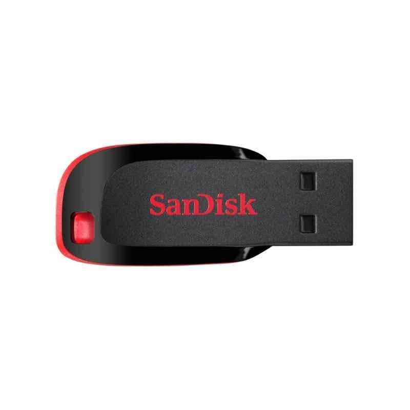 Sandisk 128GB Red & Black USB 2.0 Pen drive, SDCZ50-128G-I35