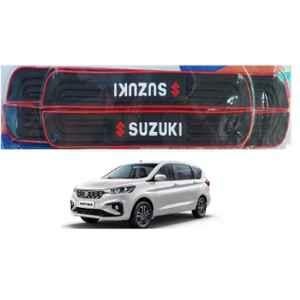SureStrive 4 Pcs PVC & Rubber Black Car Door Sill Plate Set for Maruti Suzuki Ertiga New All Model