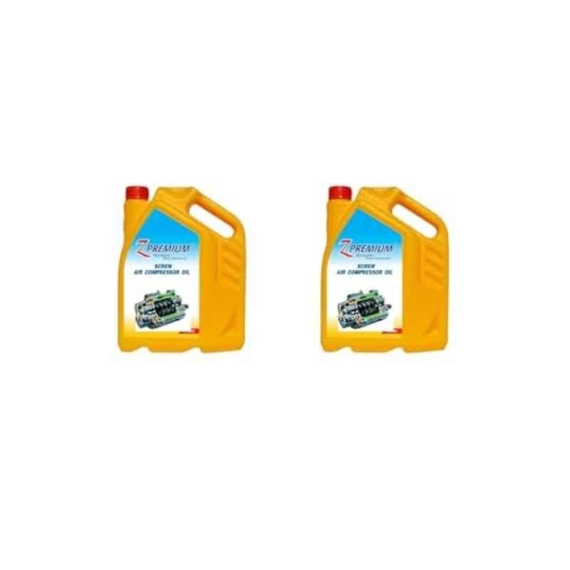 Z Premium 5 Litre Screw Air Compressor Oil (Pack of 2)