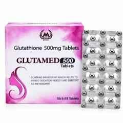 Medisum Biotech 100 Pcs 500mg Glutamed 500 Tablet for Boosts Immunity & Supports Liver Health
