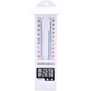 Swadesi By MCP White Wall Mounted Digital Room Thermometer