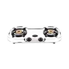 Buy Hindware Vito SS DLX 2B 2 Burner Silver Manual Ignition