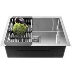 Buy Crocodile 37x18.5x8 inch Glossy Finish Stainless Steel Single Bowl  Kitchen Sink with Drainboard Online At Price ₹2958