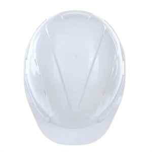 Mallcom OPAL X Polypropylene White Plastic Ratchet Fit Industrial Hard Hat
