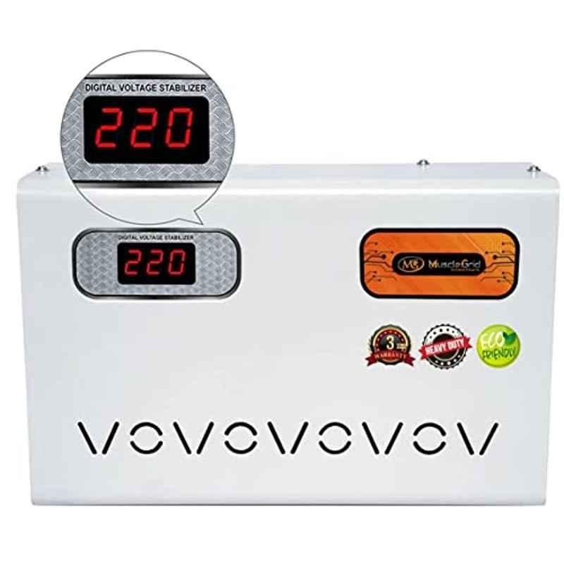 MuscleGrid 5KVA (110-280V) Digital Volatge Stabilizer for 2 TON AC