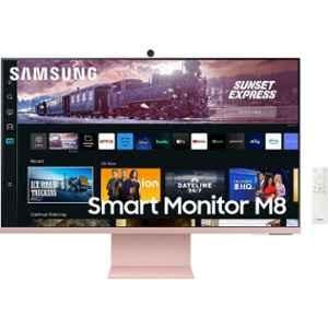 Samsung M8 32 inch Pink 4K UHD Smart Monitor with 60Hz Refresh Rate, LS32CM80PUWXXL