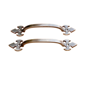 Mix & Match Trishul 7 inch Cast Iron Black Antique Finish Cabinet Pull Handle for Wardrobe, Cupboard & Window (Pack of 2)