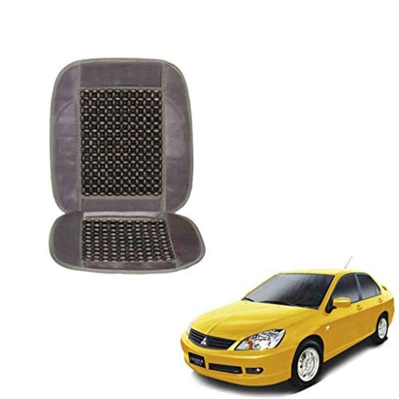 Kozdiko Wooden Beads Car Seat Cushion with Velvet Border for Mitsubishi Cedia