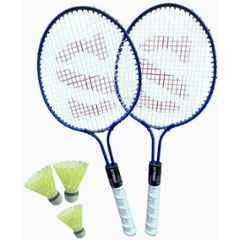 STYRKR Royal Blue Junior Phantom 2 Pcs Multicolour Badminton with 3 Shuttlecock Badminton Kit