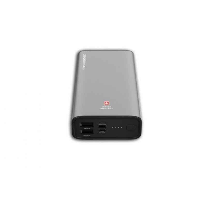 Swiss Military Biendron 20000mAh Silver Power Pack, SM-PB-BI1-20K-SIL