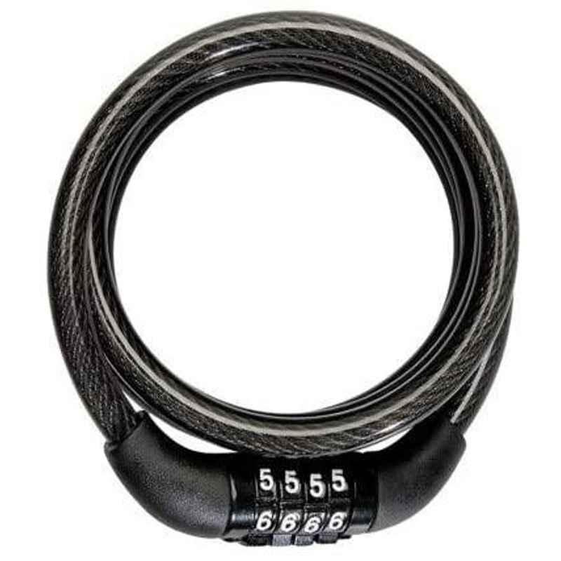 Meenu Arts Black Numerical Cable Lock for All Vehicles