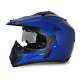 Vega Off Road Metallic Blue Helmet, Size (Medium, 580 mm)