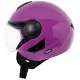 Vega Verve Motorbike Dull Purple Open Face Helmet, Size (Medium, 580 mm)