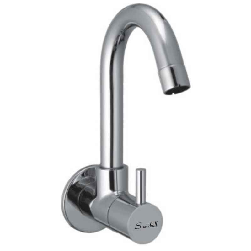 Snowbell Flora Brass Sink Cock