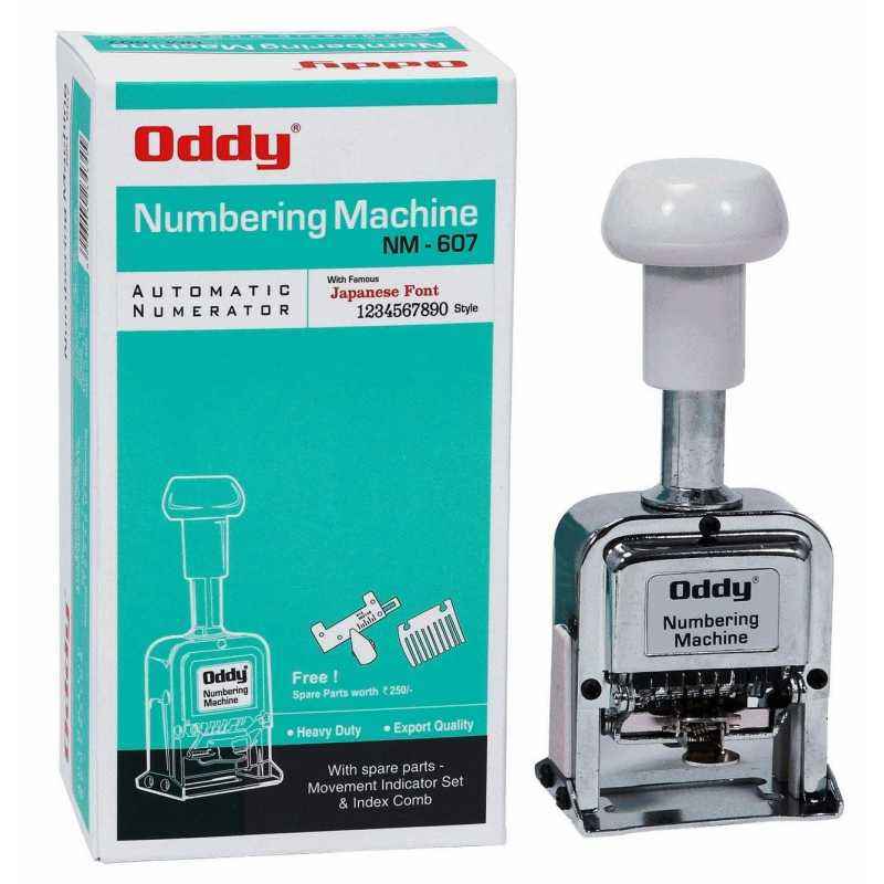 Oddy Six Digit Numbering Machine, OD-NM-6D