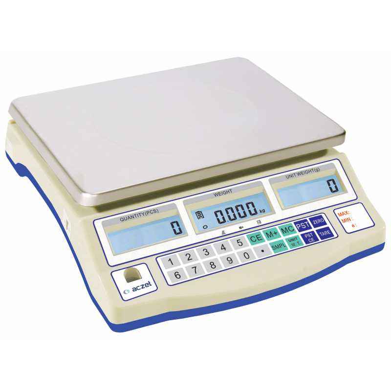 Aczet CG 6N Stainless Steel Counting Scale, Capacity: 6 kg