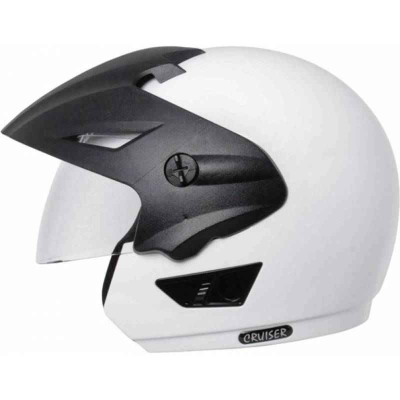 Vega Cruiser WP White Open Face Motorbike Helmet, Size (Large, 600 mm)