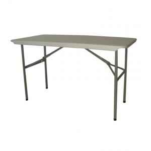 Ventura VF YCZ 122 White Folding Table Top with Powder Coated Steel Frame