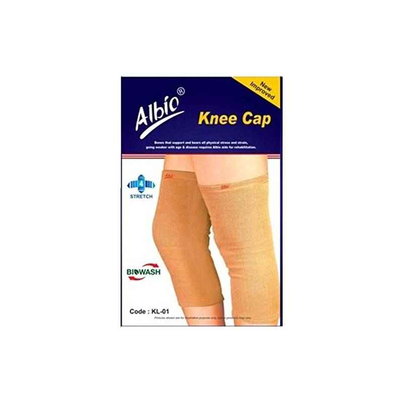 Albio KL-01 Stretchable Knee Cap, Size: M