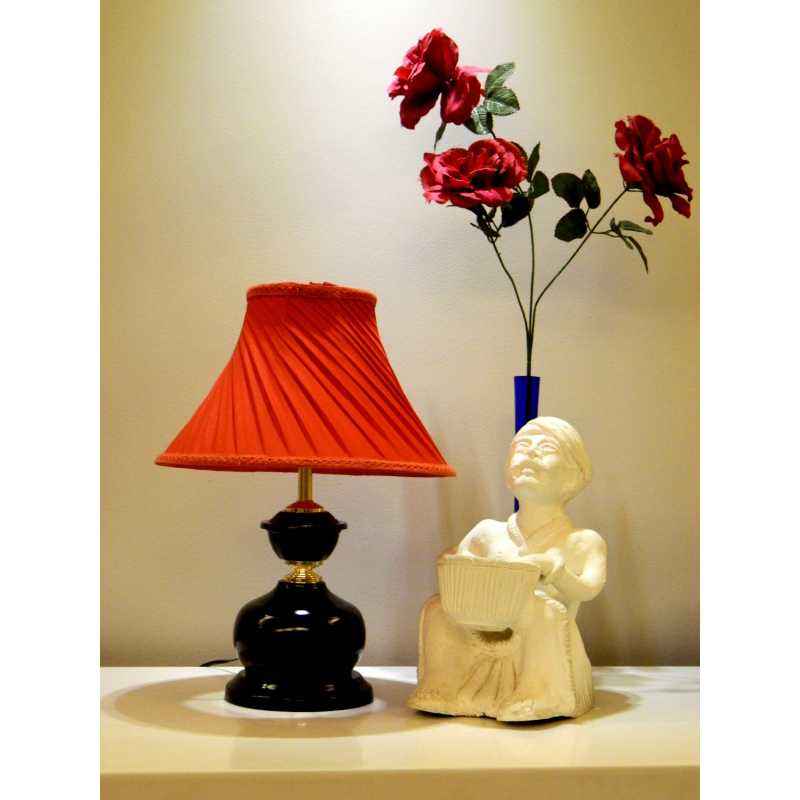 Tucasa Table Lamp with Pleated Shade, LG-445, Weight: 450 g
