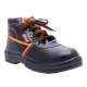 Polo Indcare Aero High Ankle Steel Toe Black & Orange Work Safety Shoes, Size: 11