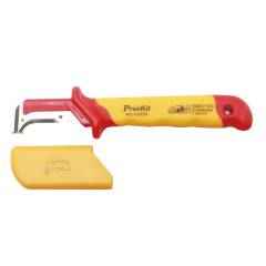 Proskit PD-V003D VDE 1000V Insulated Hook Blade Sickle Shaped Cable Knife 38x155mm