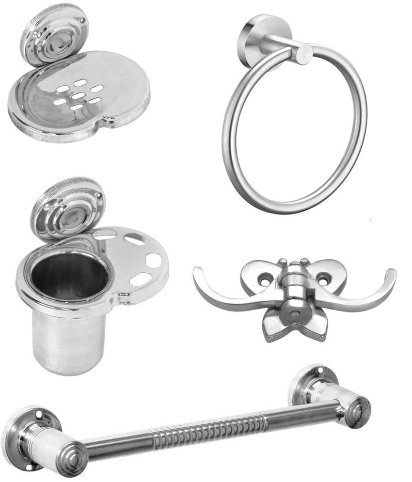 Buy Doyours Oscar Series Stainless Steel 5 Pieces Bathroom Accessories Set,  DY-0373 Online At Best Price On Moglix