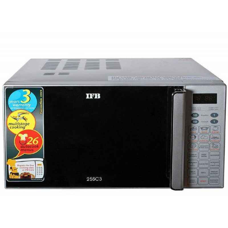 IFB 25SC3 25 Litre Metallic Silver Convection Microwave Oven