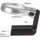 Stealodeal 65mm Black & Silver Magnifying Glass, Magnification: 3X