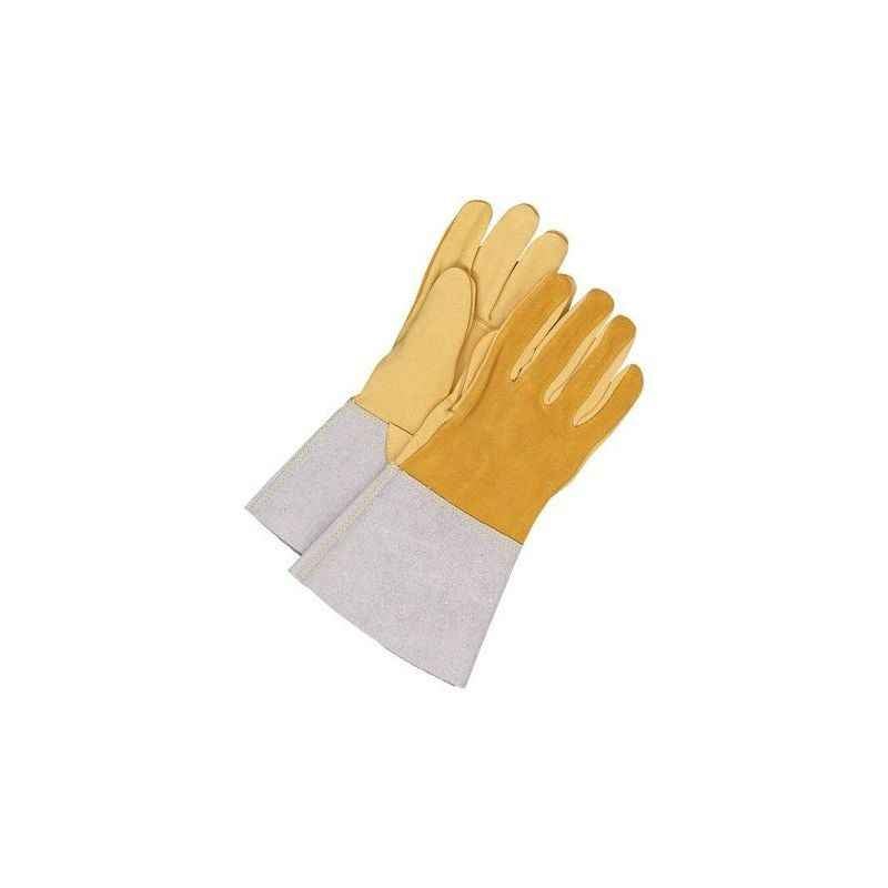 Shree 14 Inch Yellow 607 Split Welding Hand Gloves with Lining