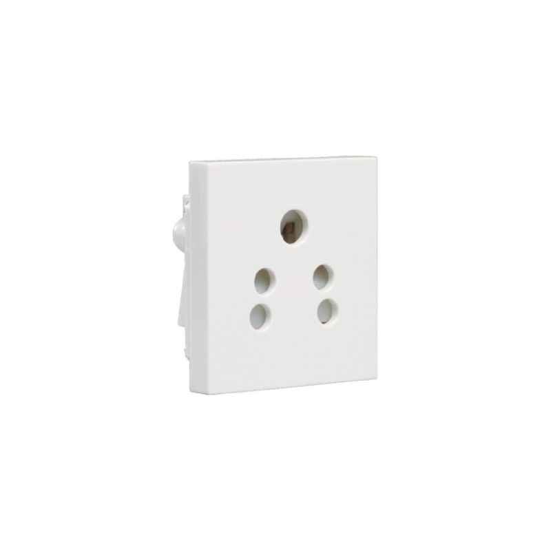 Havells Oro 6A 5 Pin Shuttered Socket, AHOKPXW065