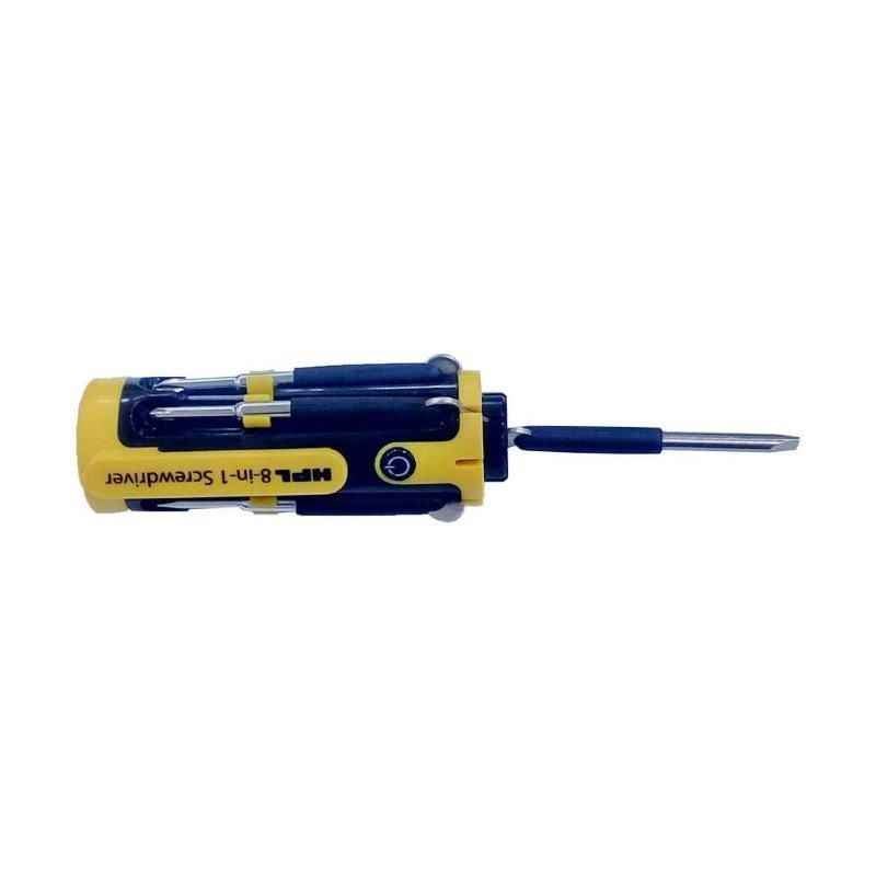 HPL 8 in 1 Screw Driver Set With Powerful LED Torch