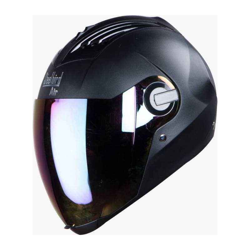 Steelbird SBA-2 Supreme Motorbike Black Full Face Helmet, Size (Large, 600 mm)
