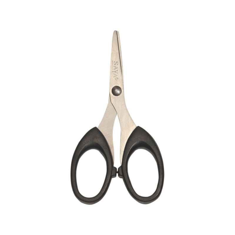 Saya Black Classic Scissors 4.75 Inch, Dimensions: 120 x 60 x 10 mm (Pack of 12)