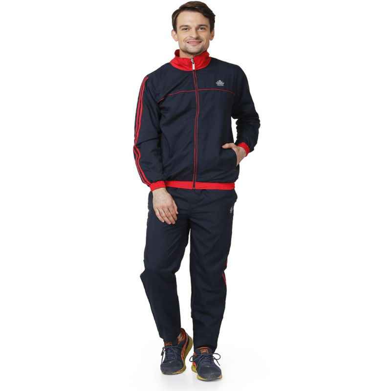 Abloom 114 Navy Blue & Red Tracksuit, Size: L