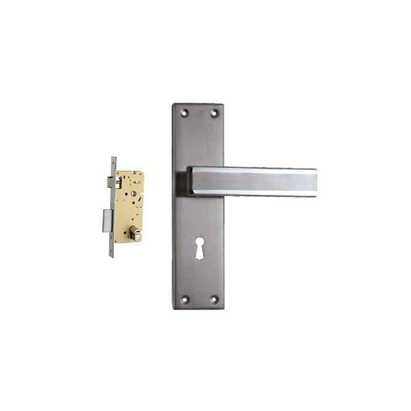 Plaza Volt Stainless Steel Finish Handle with 250mm Pin Cylinder Mortice Lock & 3 Keys