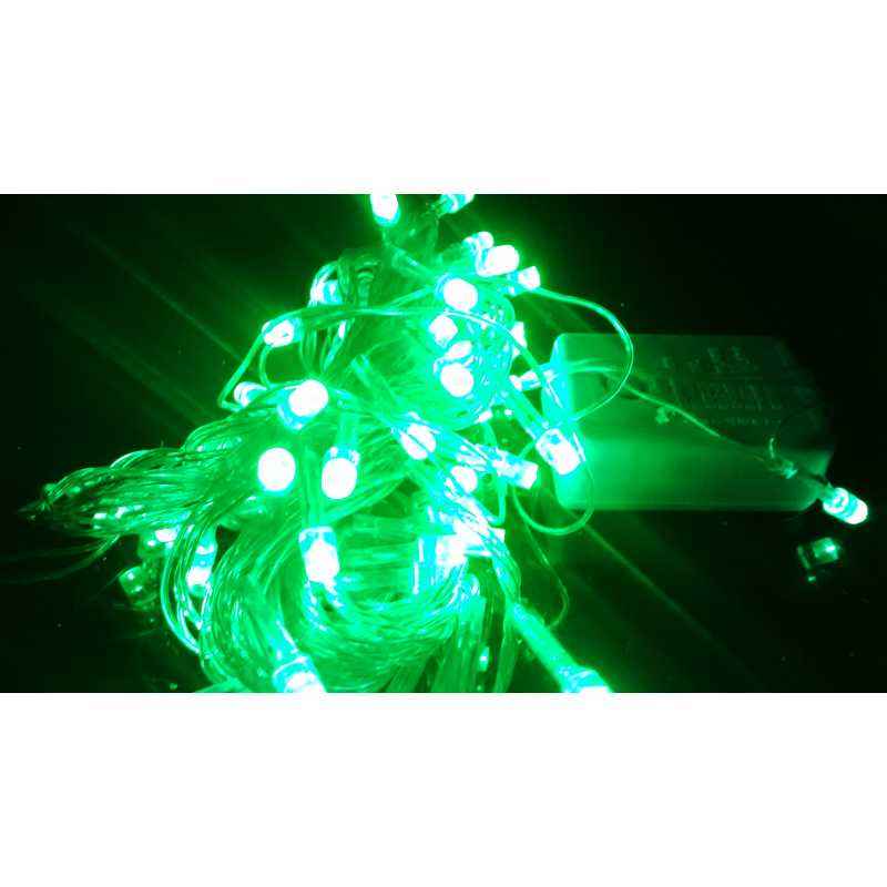 Blackberry Overseas 15m Green Decorative LED Light with Black Wire