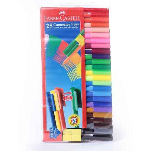 Faber-Castell Connector Pens - Multicolor (Pack of 15) 