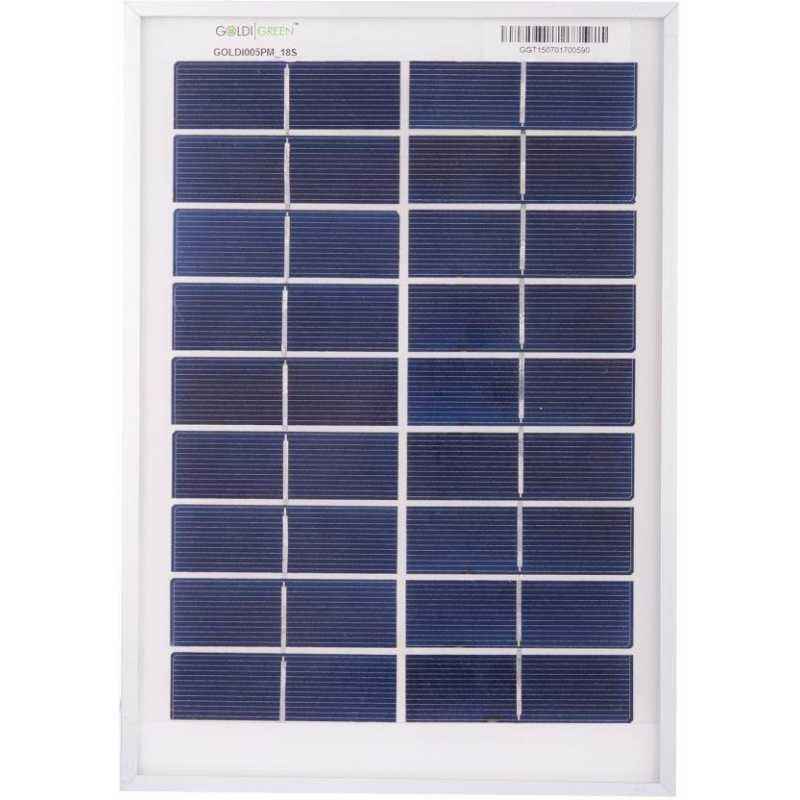 Goldi Green 5W Polycystalline Solar Panel